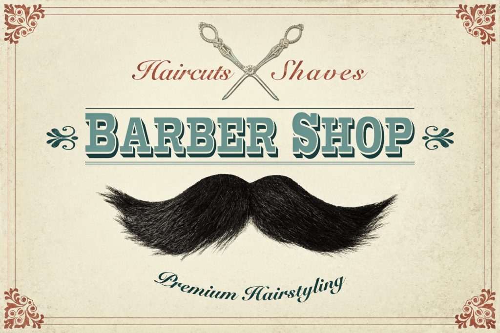 Barber Shop Sign - Custom Wallpaper