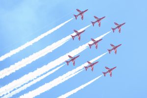 Red arrows air