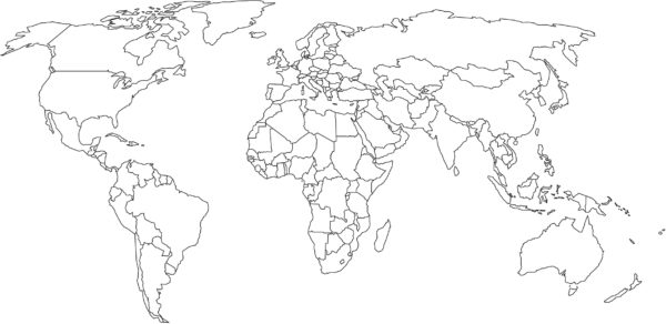 World Map Colour in