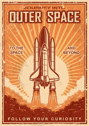 Outer space & beyond with space shuttle - Easy Lift Off Wallpaper