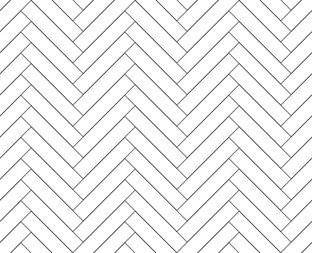 White Herring Bricks - seamless pattern - Custom Wallpaper