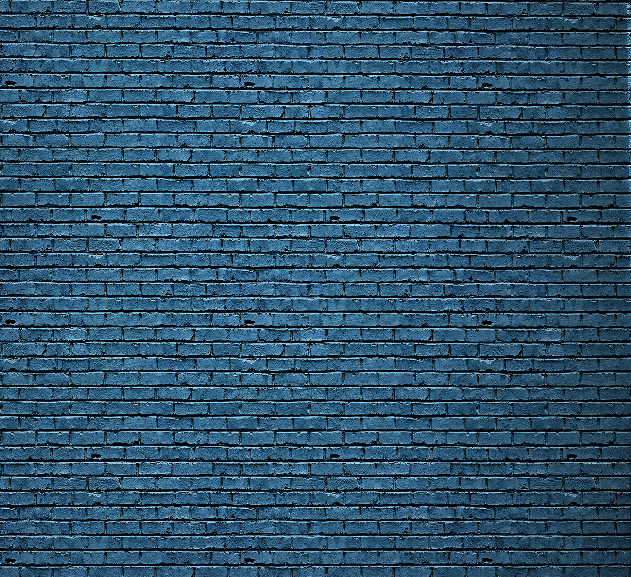 The interior design of empty living room and blue brick wall texture