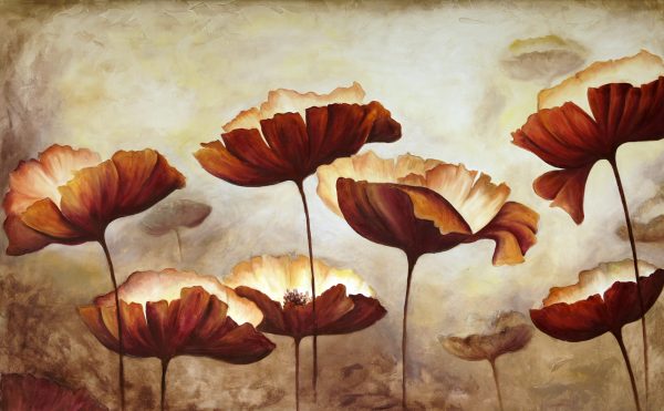 Painting poppies canvas